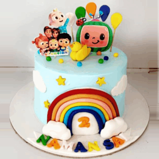 Cocomelon Theme Cake