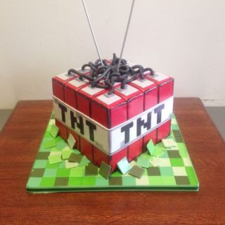 Mine Craft Theme Cake